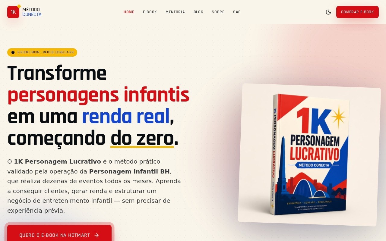 Preview do site Método Conecta — projeto entregue pela AtivaSite